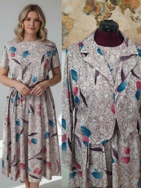 Vtg 70s tulip dress set - Ms. Lea brand - NWT